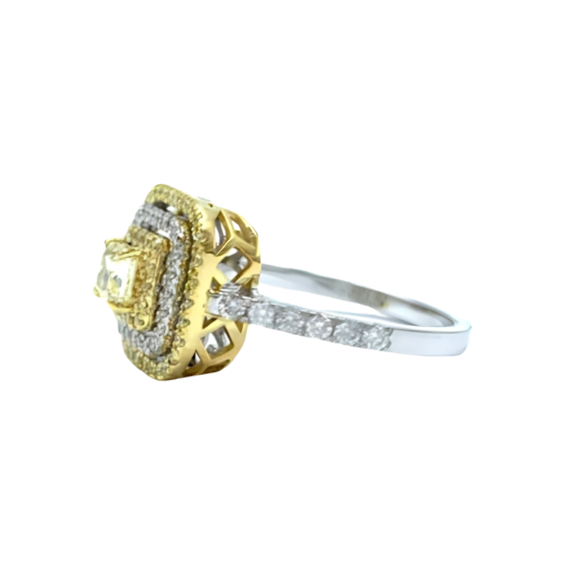 Fancy Yellow color diamond Ring