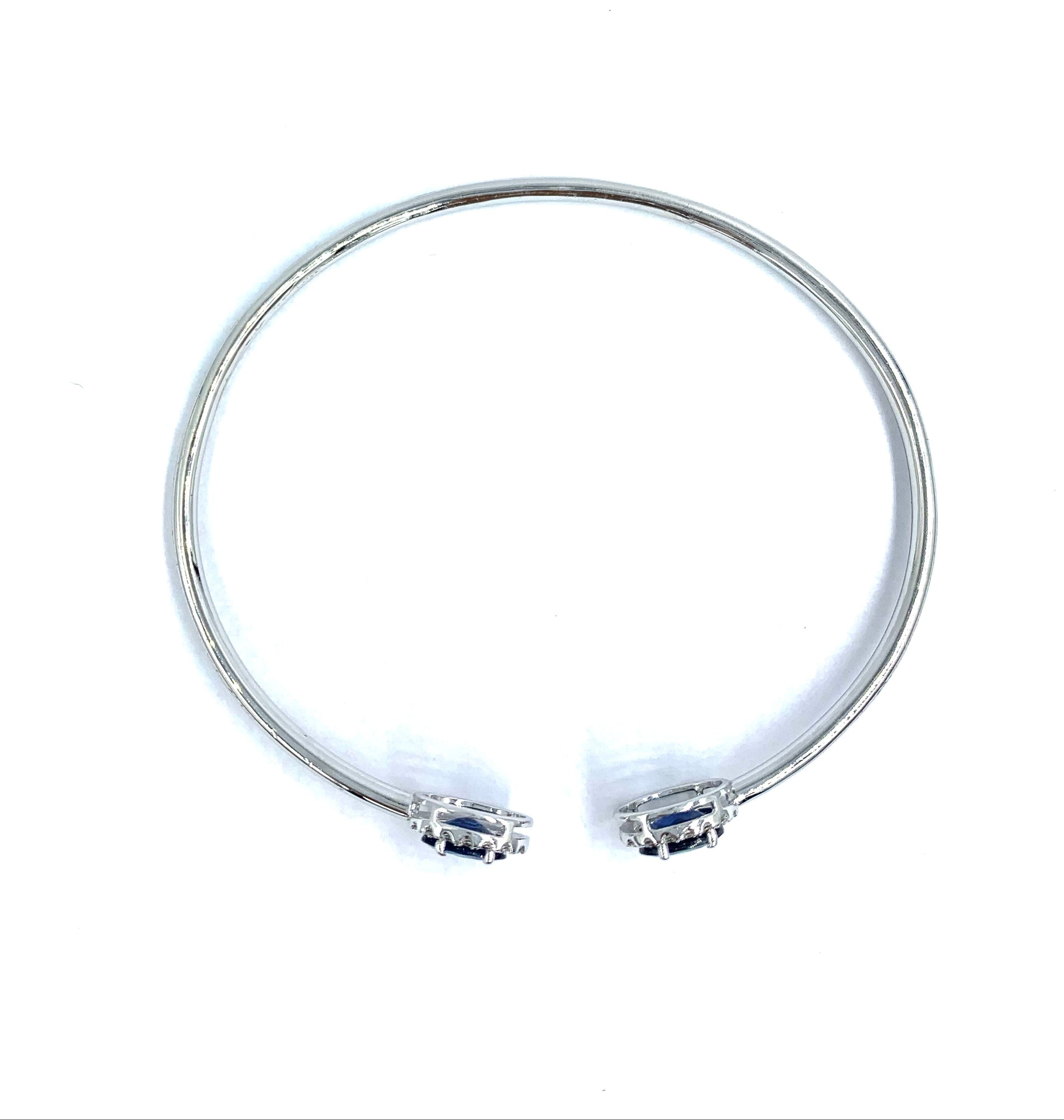 Buy Blue sapphire Diamond Bangle for women