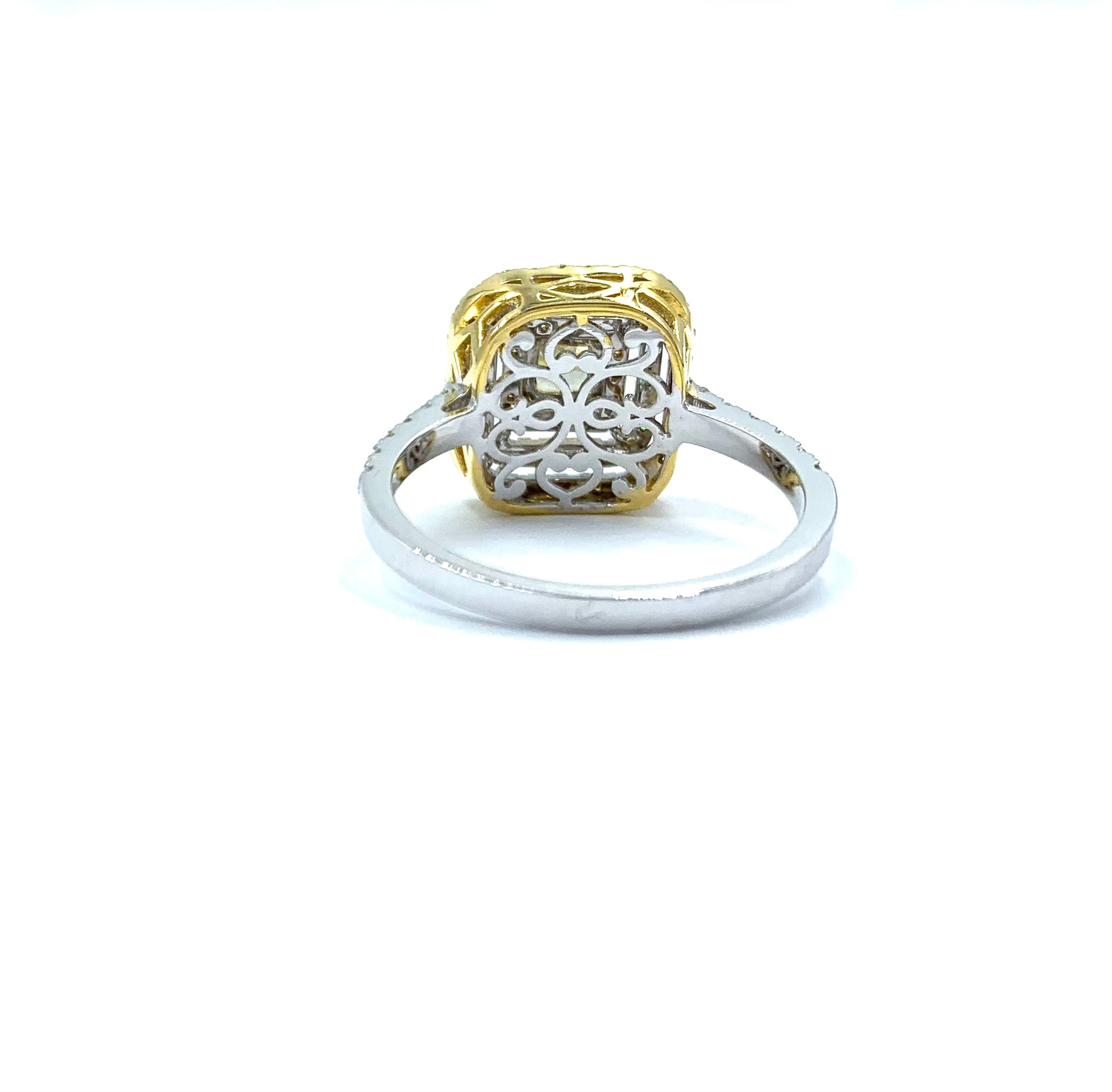 Fancy Yellow color diamond Ring