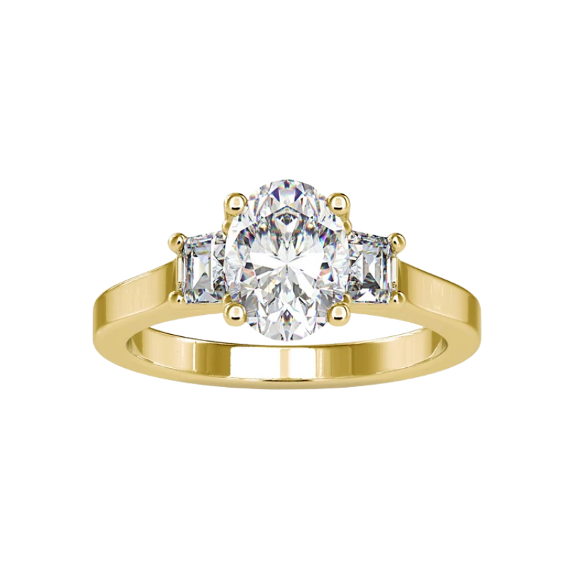 Oval Trilogy Ring For Women