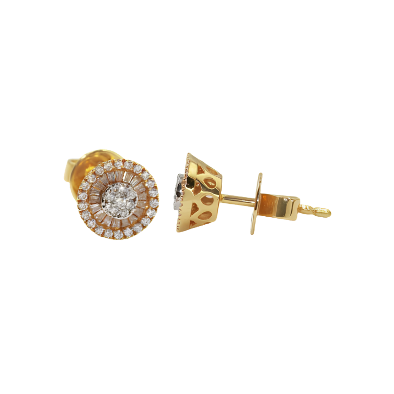 Rose Gold diamond Earrings