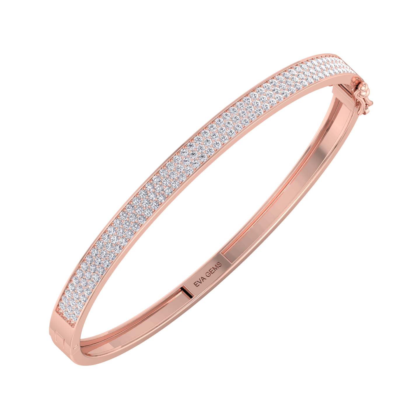 STONE AND STRAND Diamond Deuce Tennis Bangle in 18kt Gold - EVA GEMS
