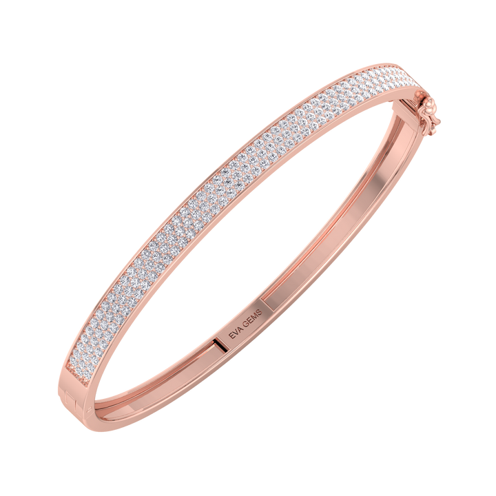 STONE AND STRAND Diamond Deuce Tennis Bangle in 18kt Gold - EVA GEMS