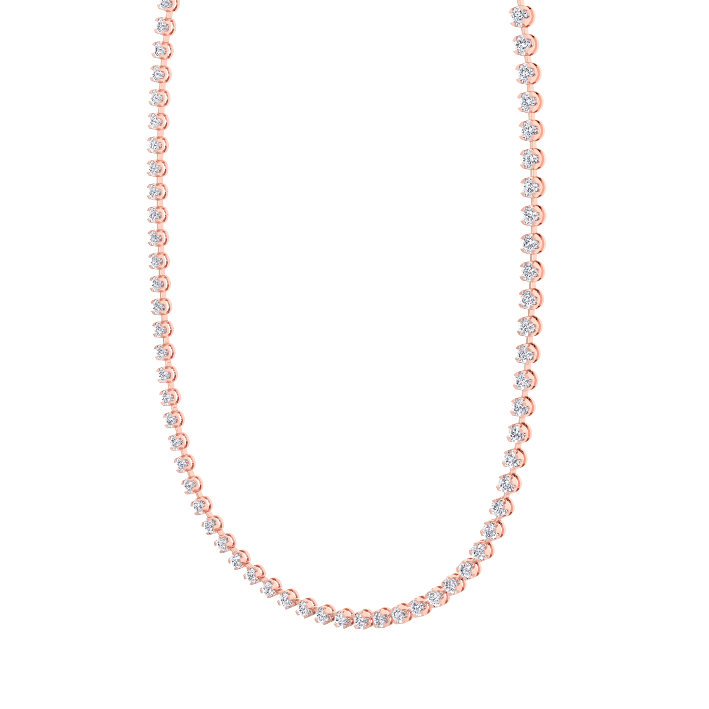 Sparkling diamond tennis necklace in a sleek design
