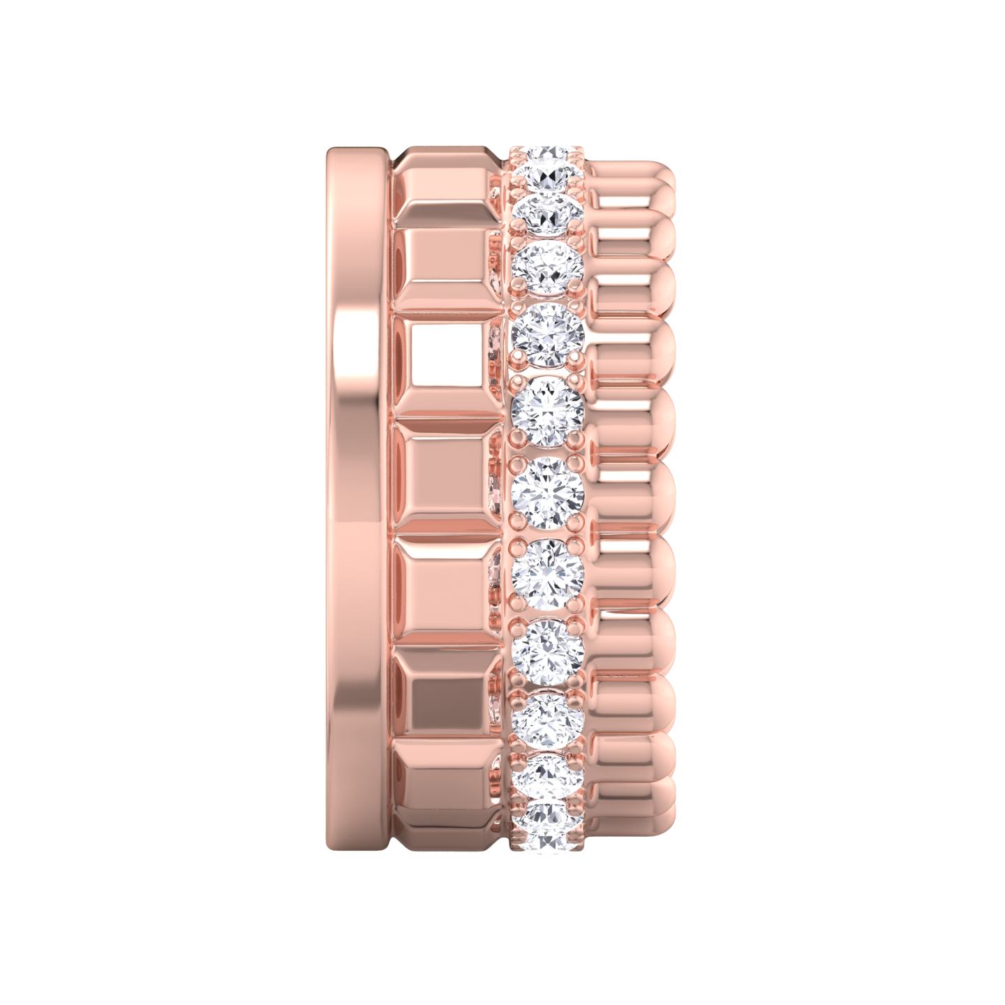 Blocks Quatre Radiant Edition 18-karat Gold Diamond Ring