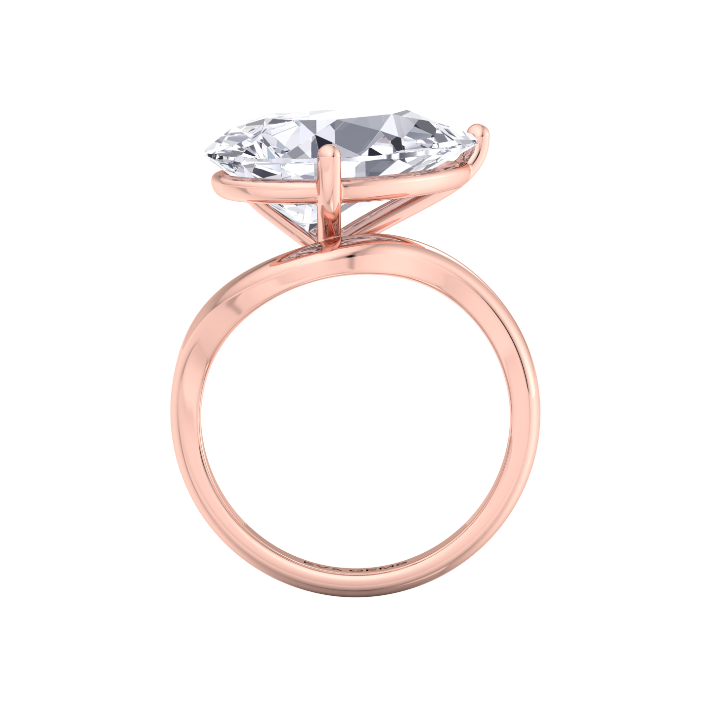 3.5-Carat Pear-Cut Lab-Grown Diamond Solitaire Ring – VS1 Clarity, G Color