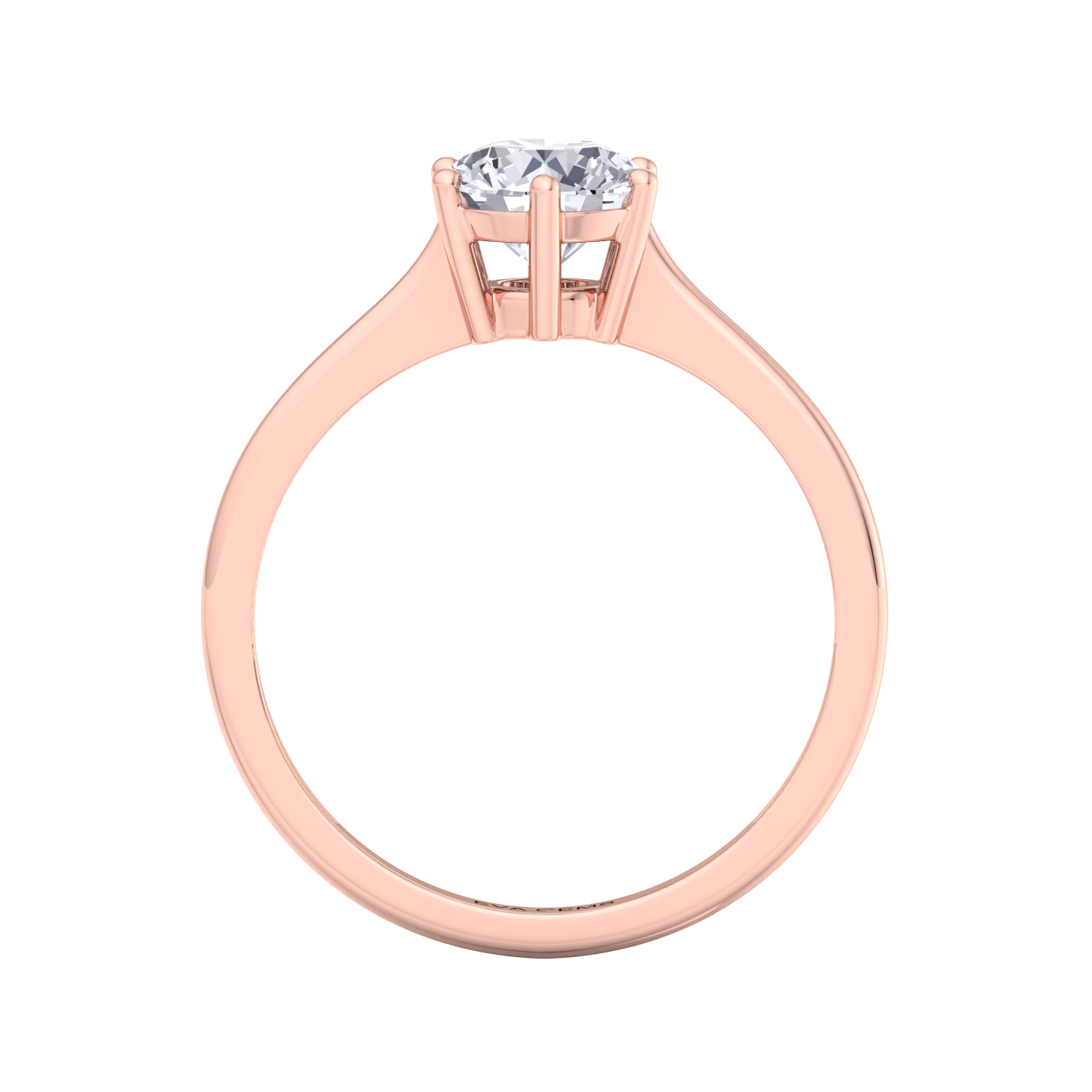 Luxury solitaire diamond ring with lab-grown 2-carat diamond, crafted for timeless elegance.