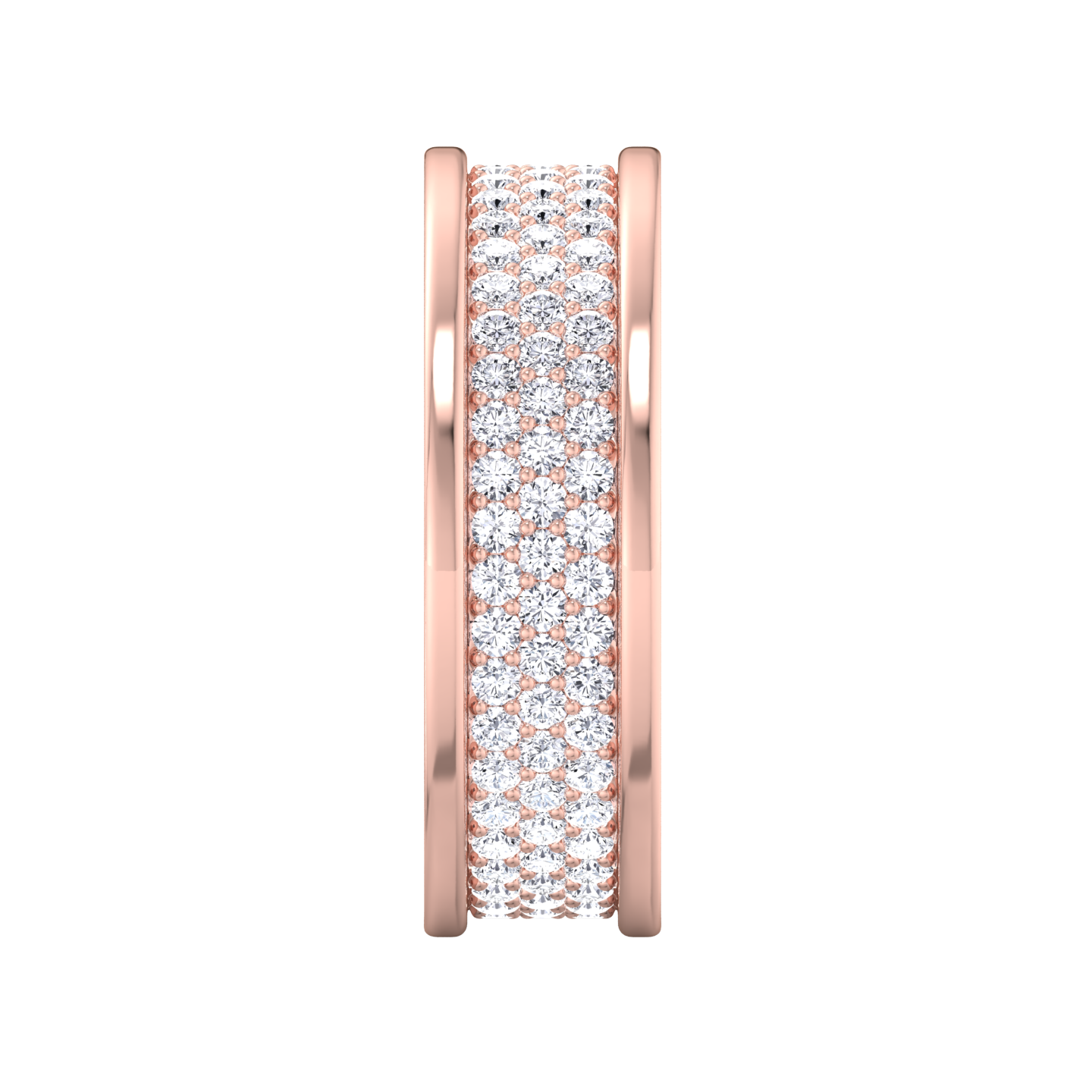 Full Pavé Diamond Ring in 18kt Gold - EVA GEMS
