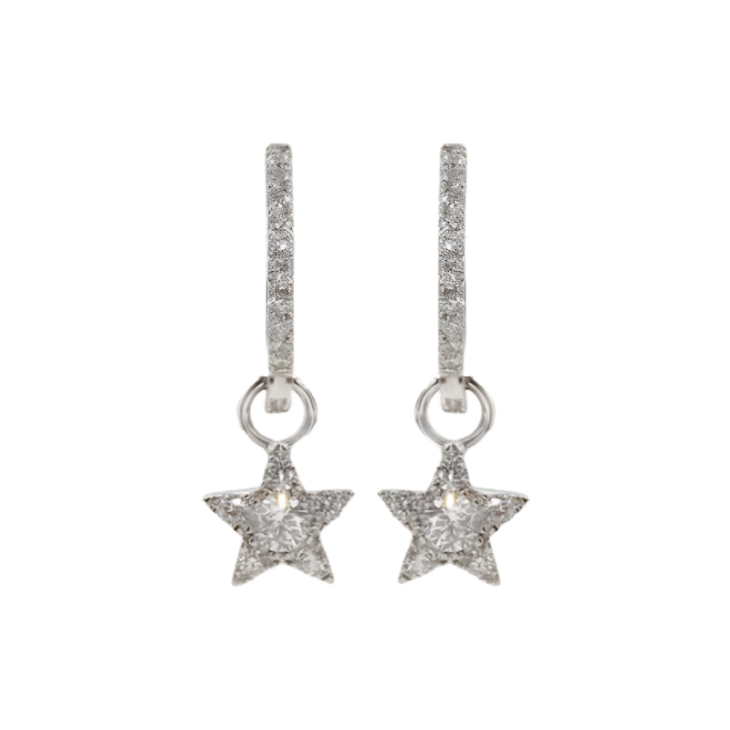 Star Hoop Earrings