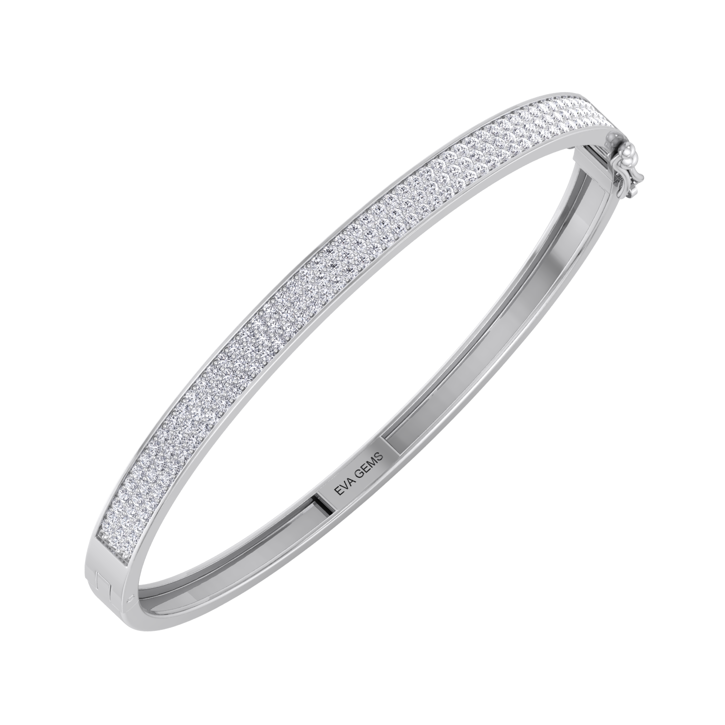 STONE AND STRAND Diamond Deuce Tennis Bangle in 18kt Gold - EVA GEMS