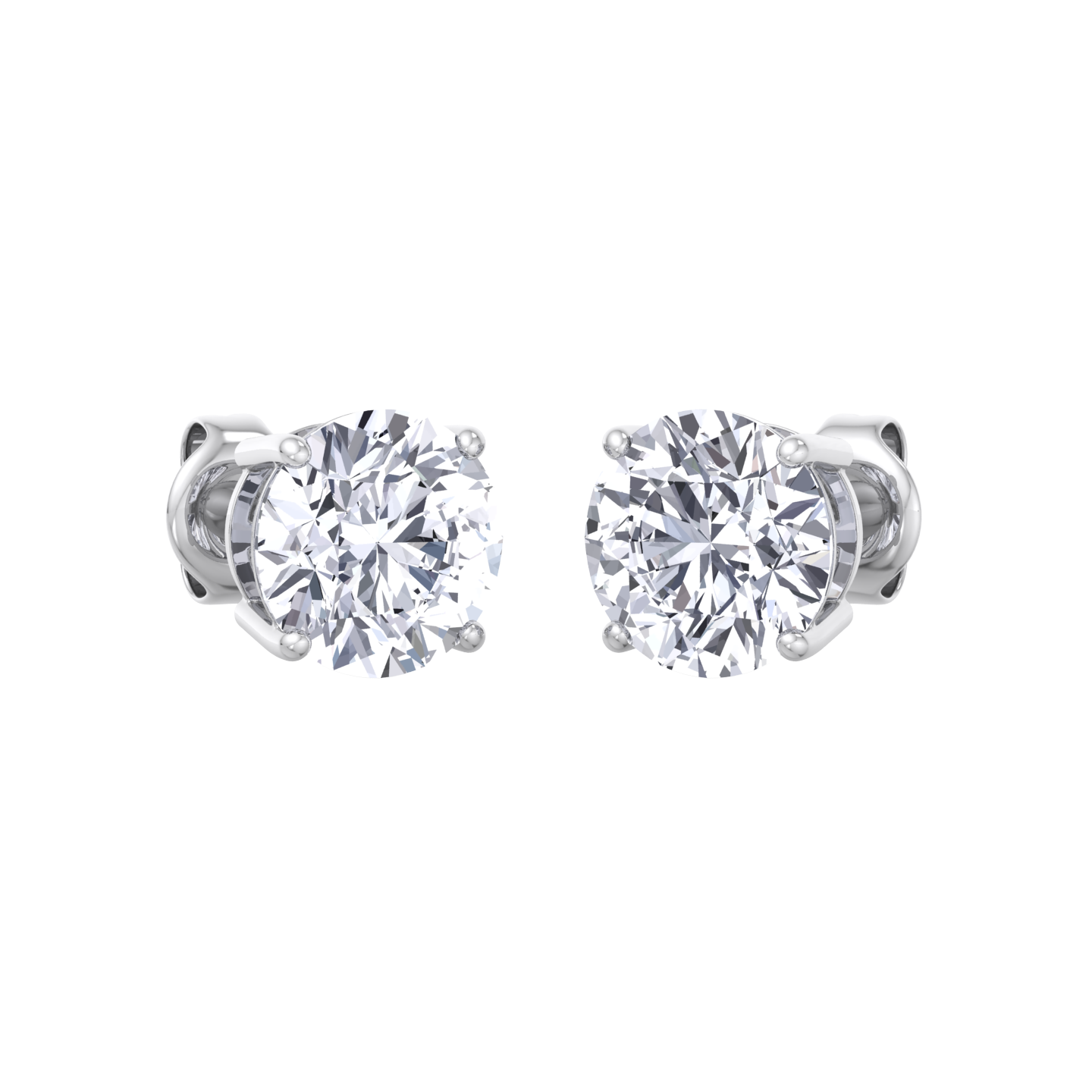 Timeless round solitaire diamond earrings for all occasions
