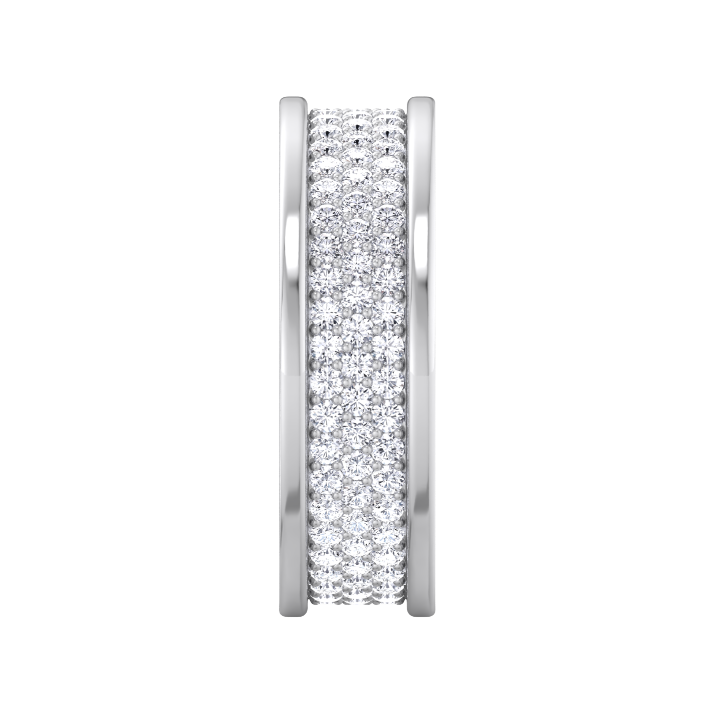 Full Pavé Diamond Ring in 18kt Gold - EVA GEMS