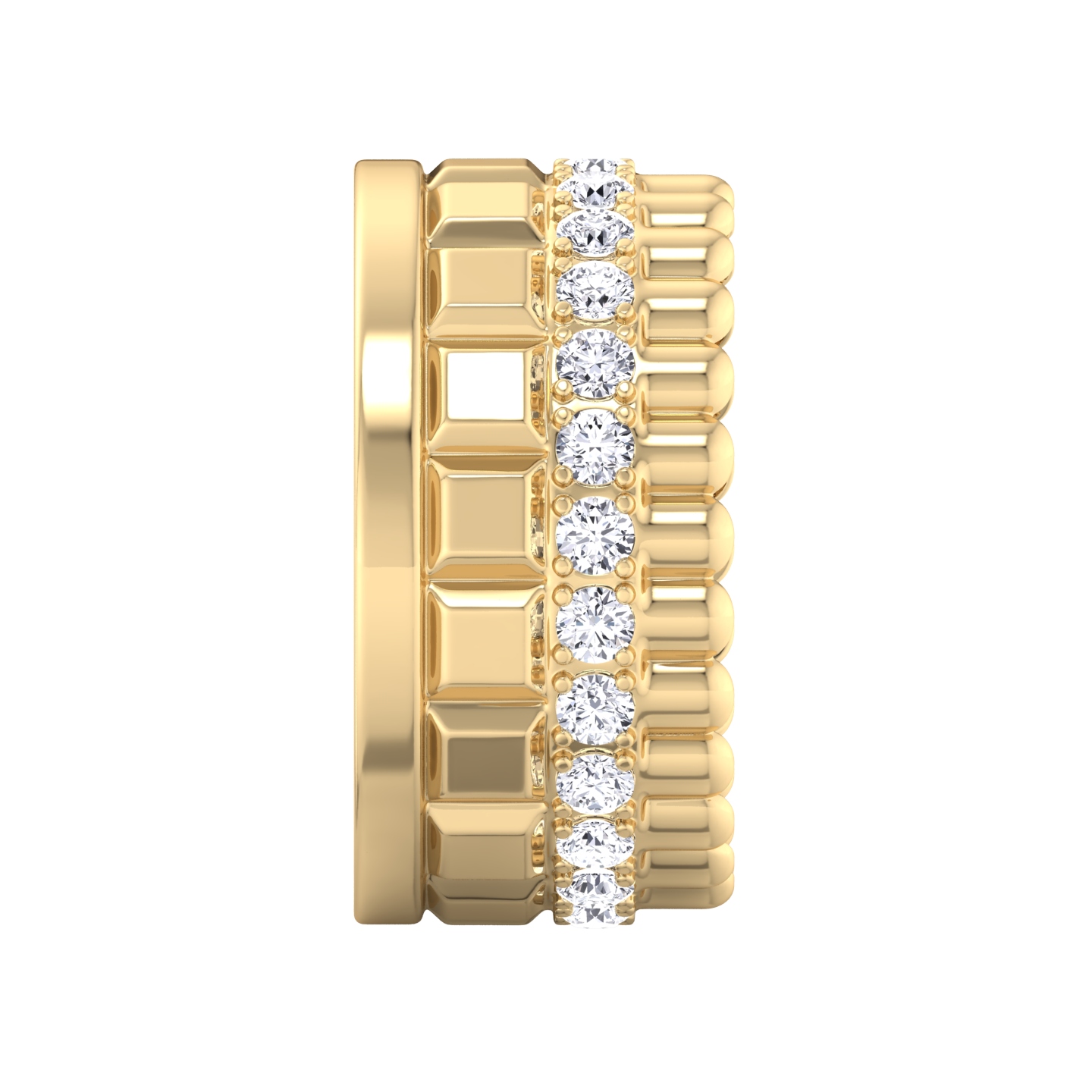 Blocks Quatre Radiant Edition 18-karat Gold Diamond Ring
