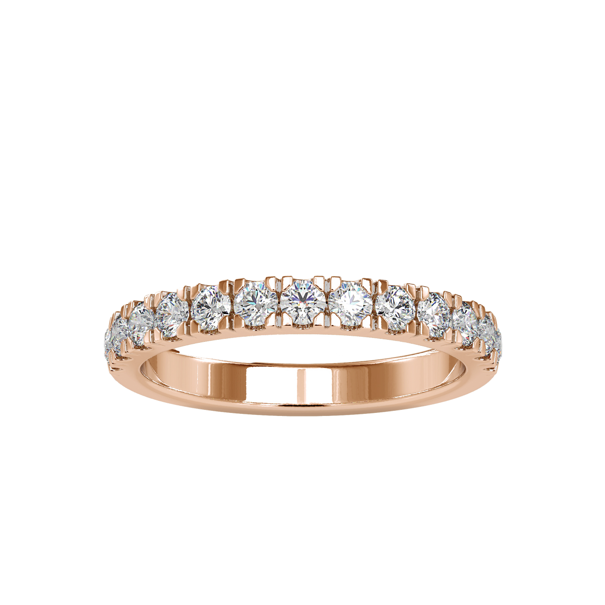 Rose Gold Half Eternity Ring