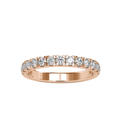 Rose Gold Half Eternity Ring