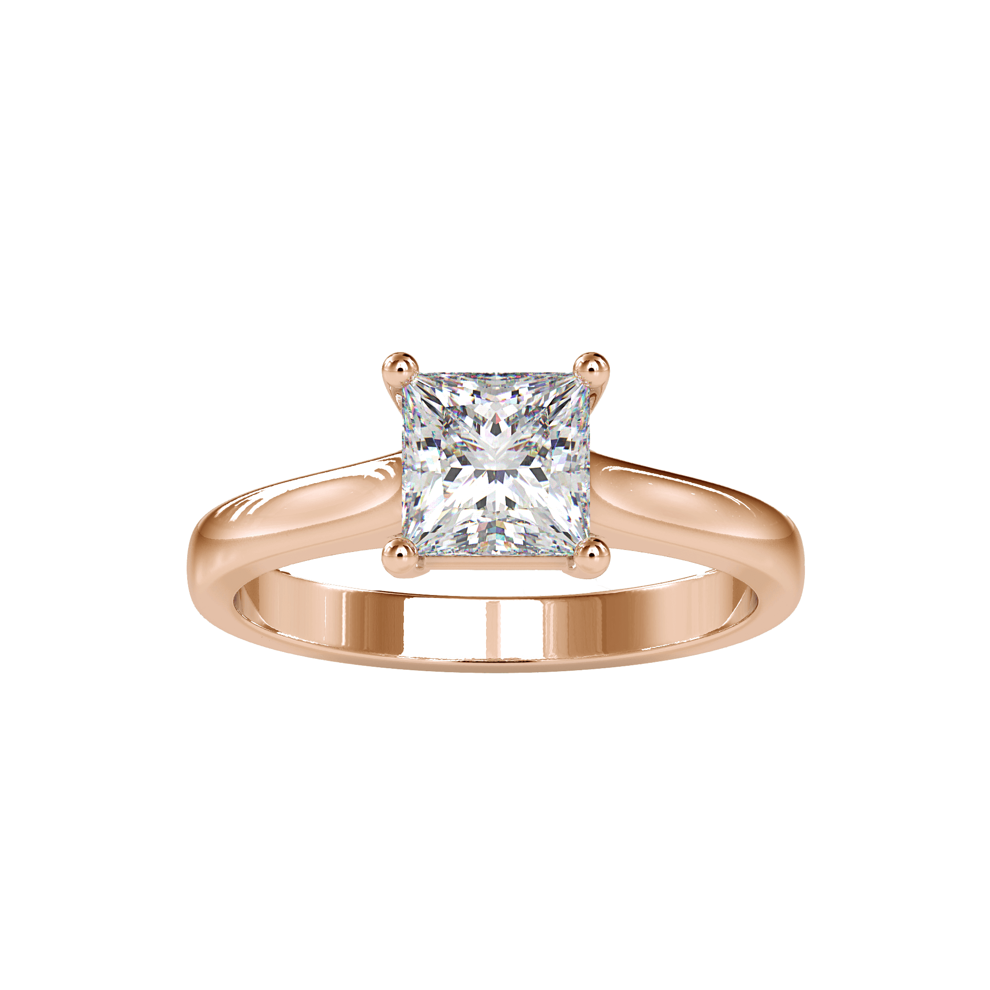 Помолвочное кольцо для женщин с огранкой «Принцесса»