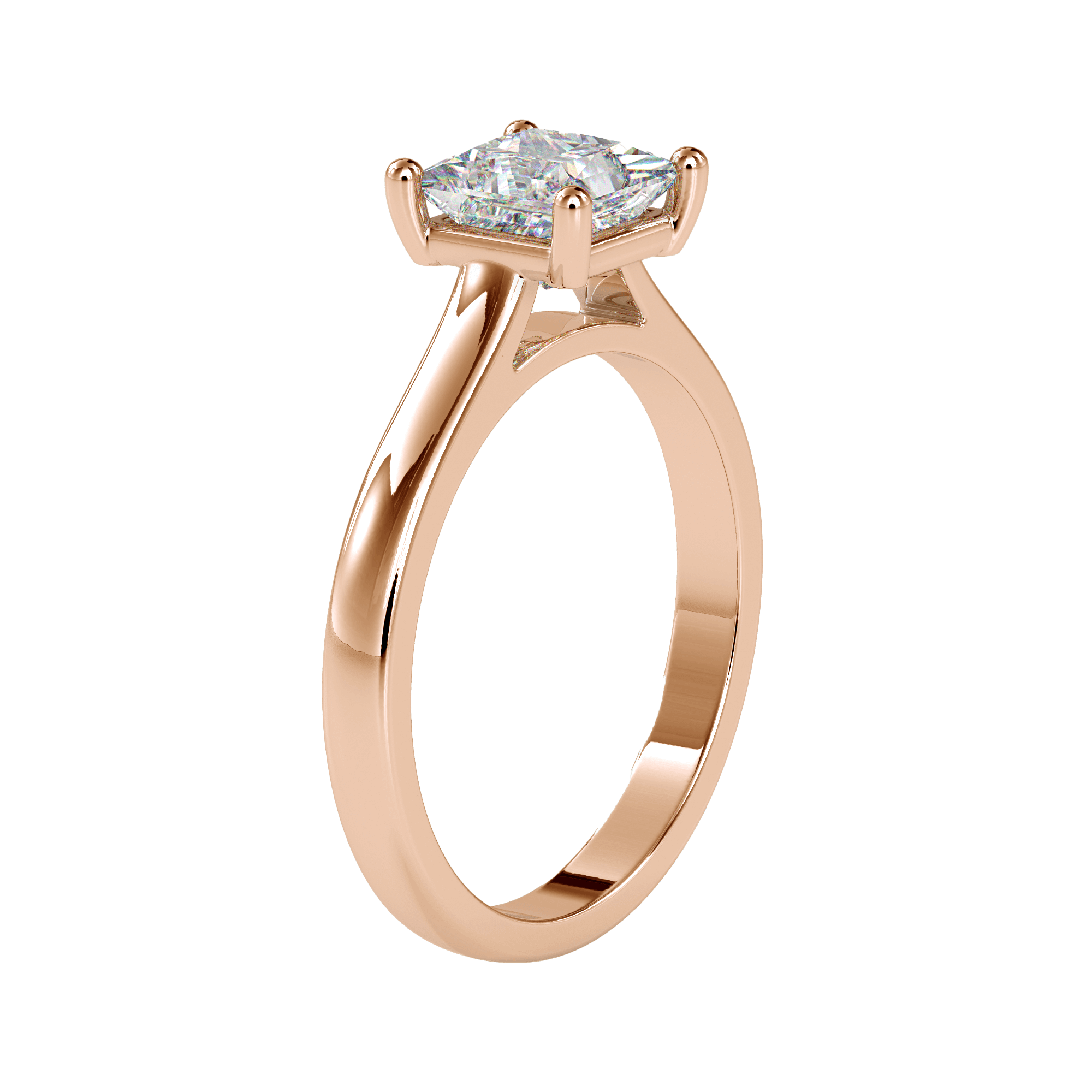 Помолвочное кольцо для женщин с огранкой «Принцесса»