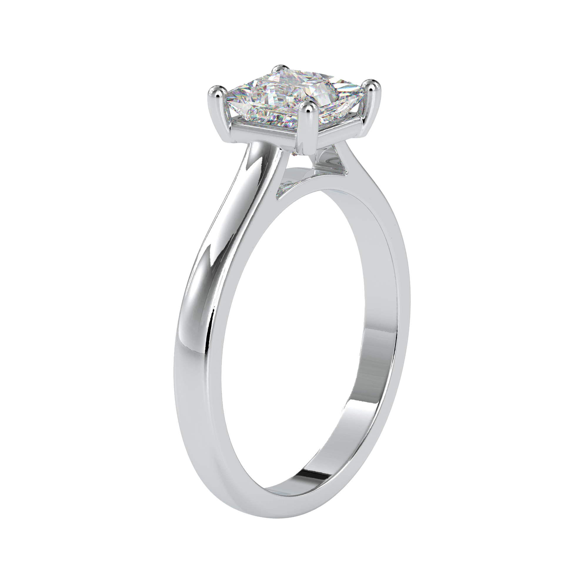 Помолвочное кольцо для женщин с огранкой «Принцесса»