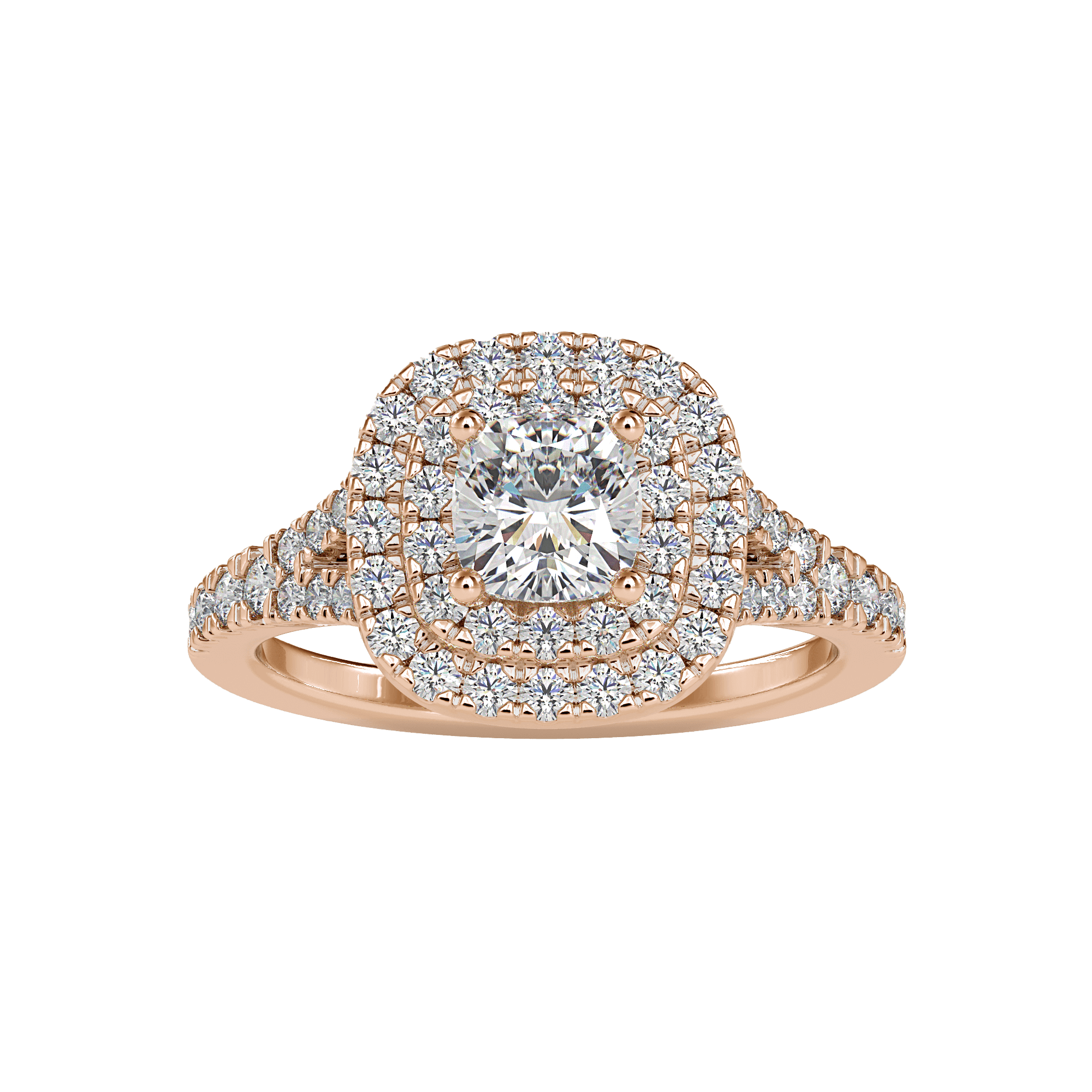 Buy Cushion Double Halo Diamond Ring