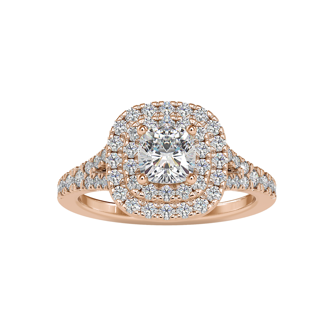 Buy Cushion Double Halo Diamond Ring