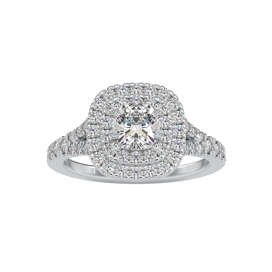 Buy Cushion Double Halo Diamond Ring