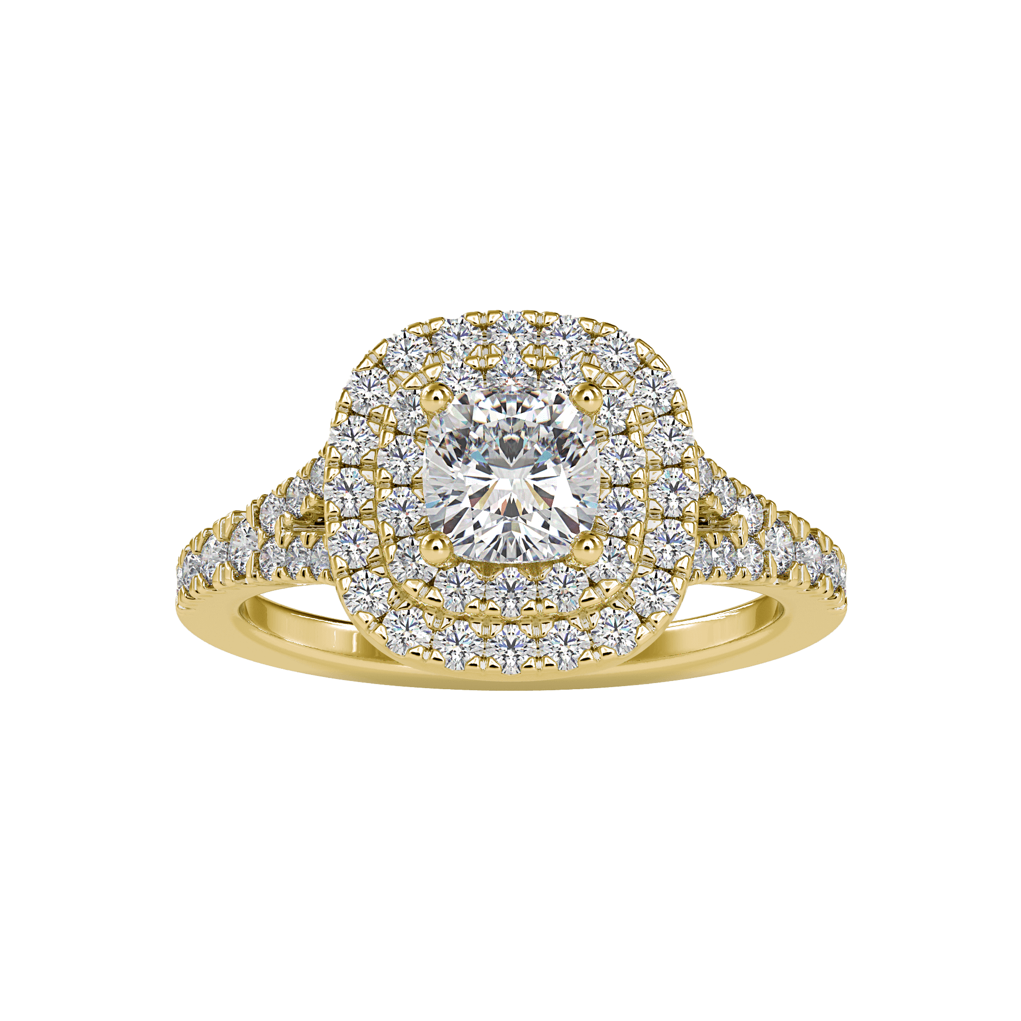 Buy Cushion Double Halo Diamond Ring