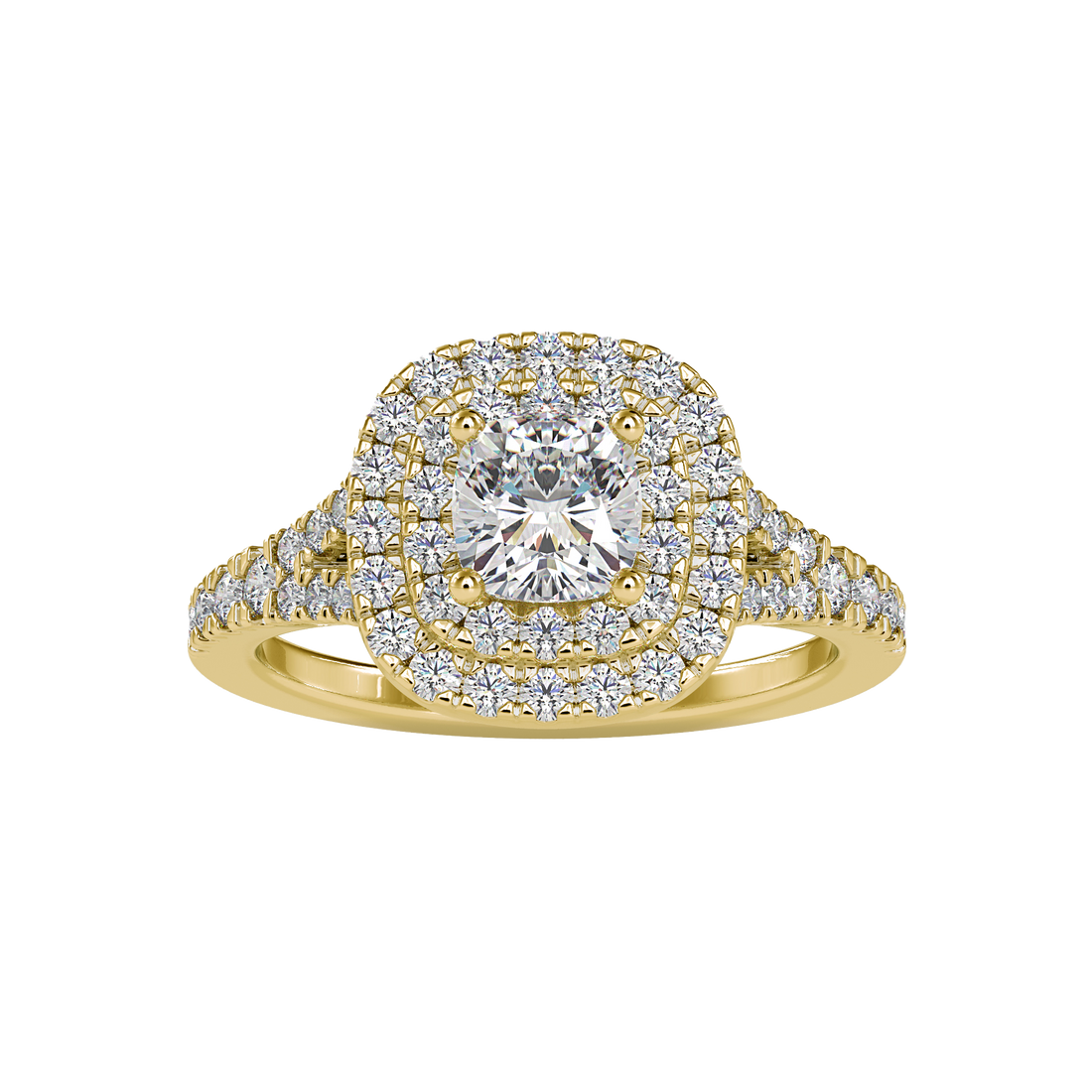 Buy Cushion Double Halo Diamond Ring