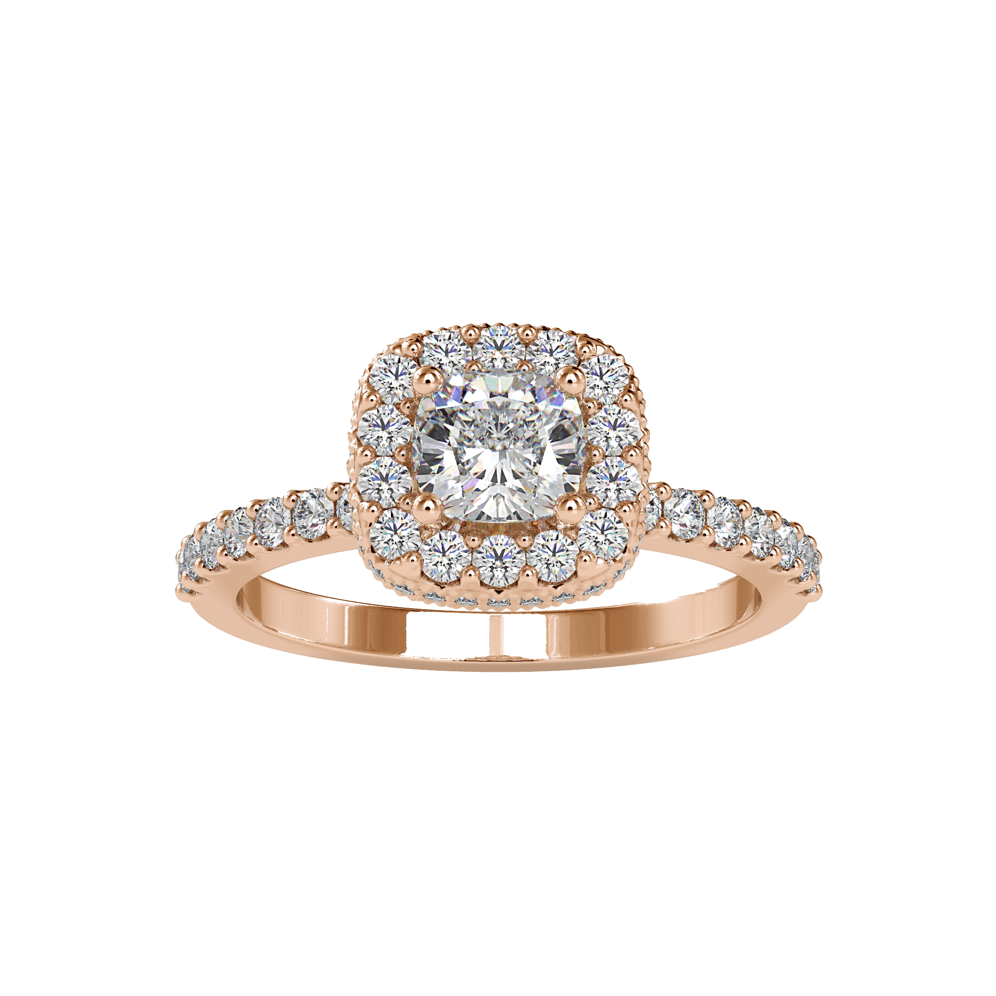 Buy Cushion Halo Diamond Ring For Women