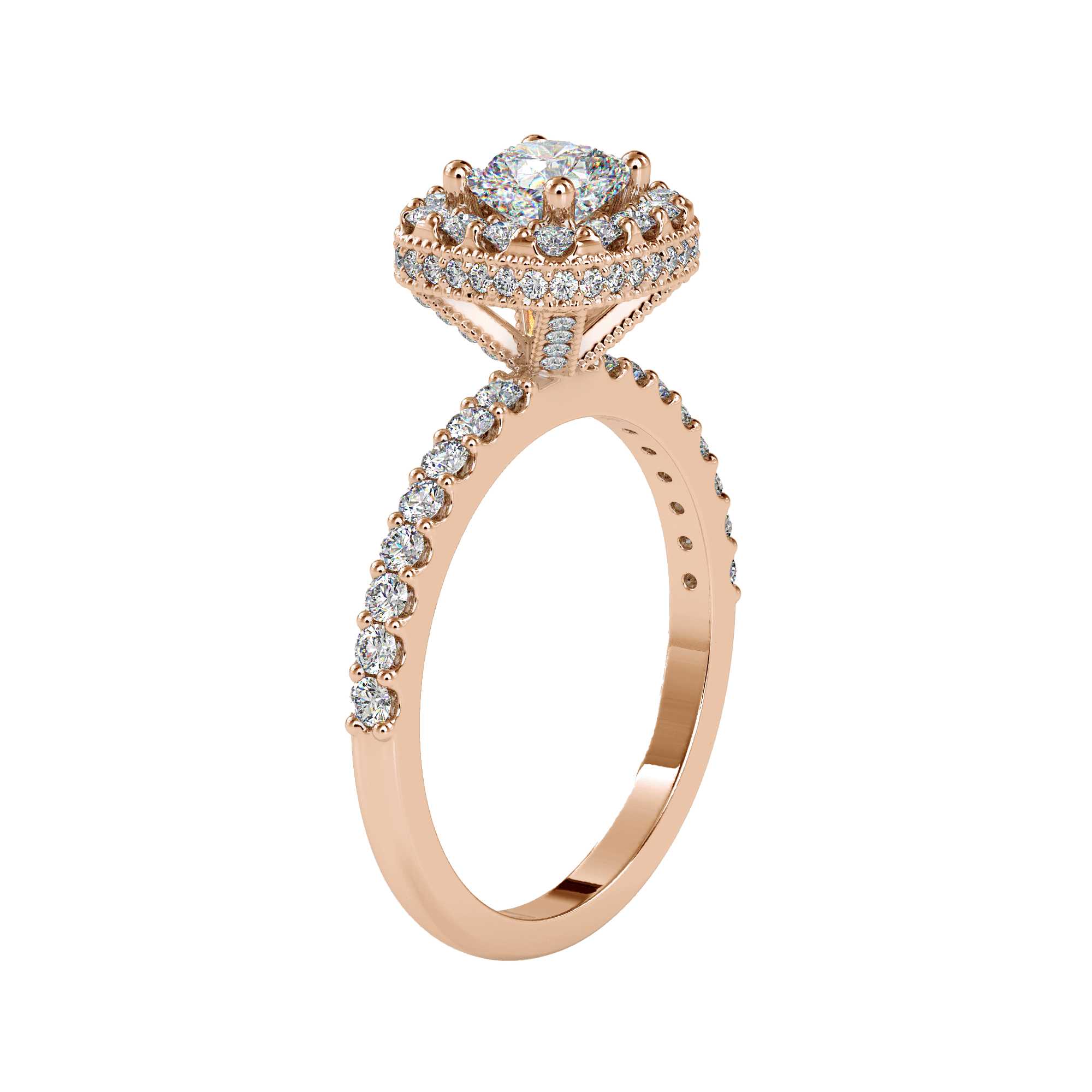 Buy Cushion Halo Diamond Ring For Women