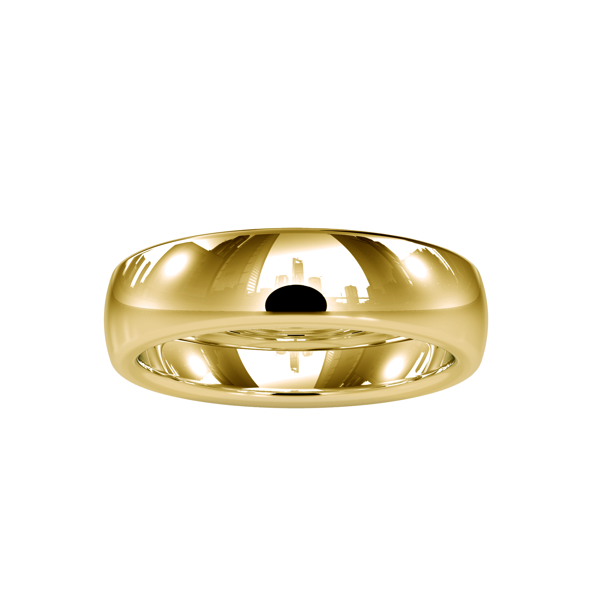 Plain Gold Wedding Band For Women