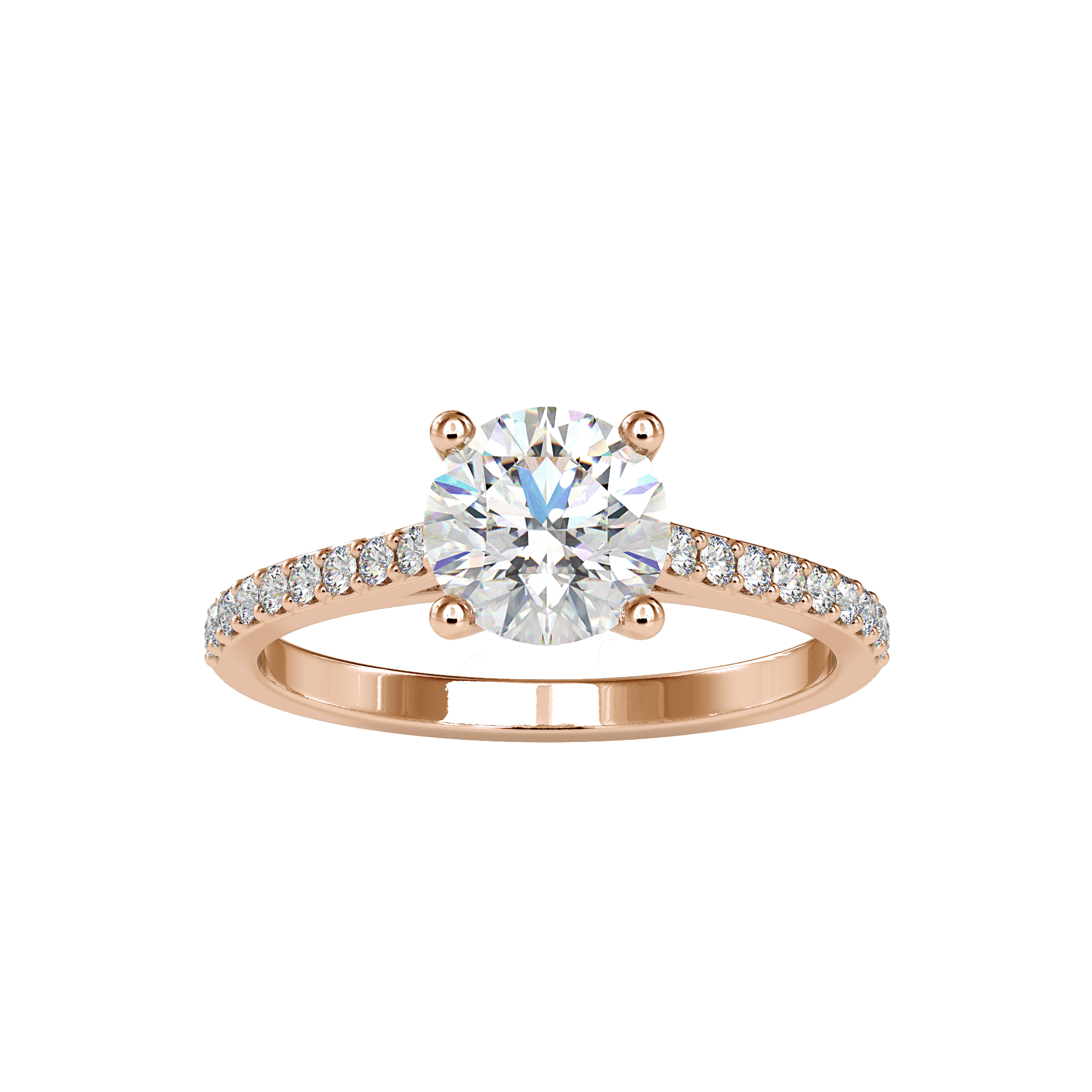 Single Row Diamond Ring