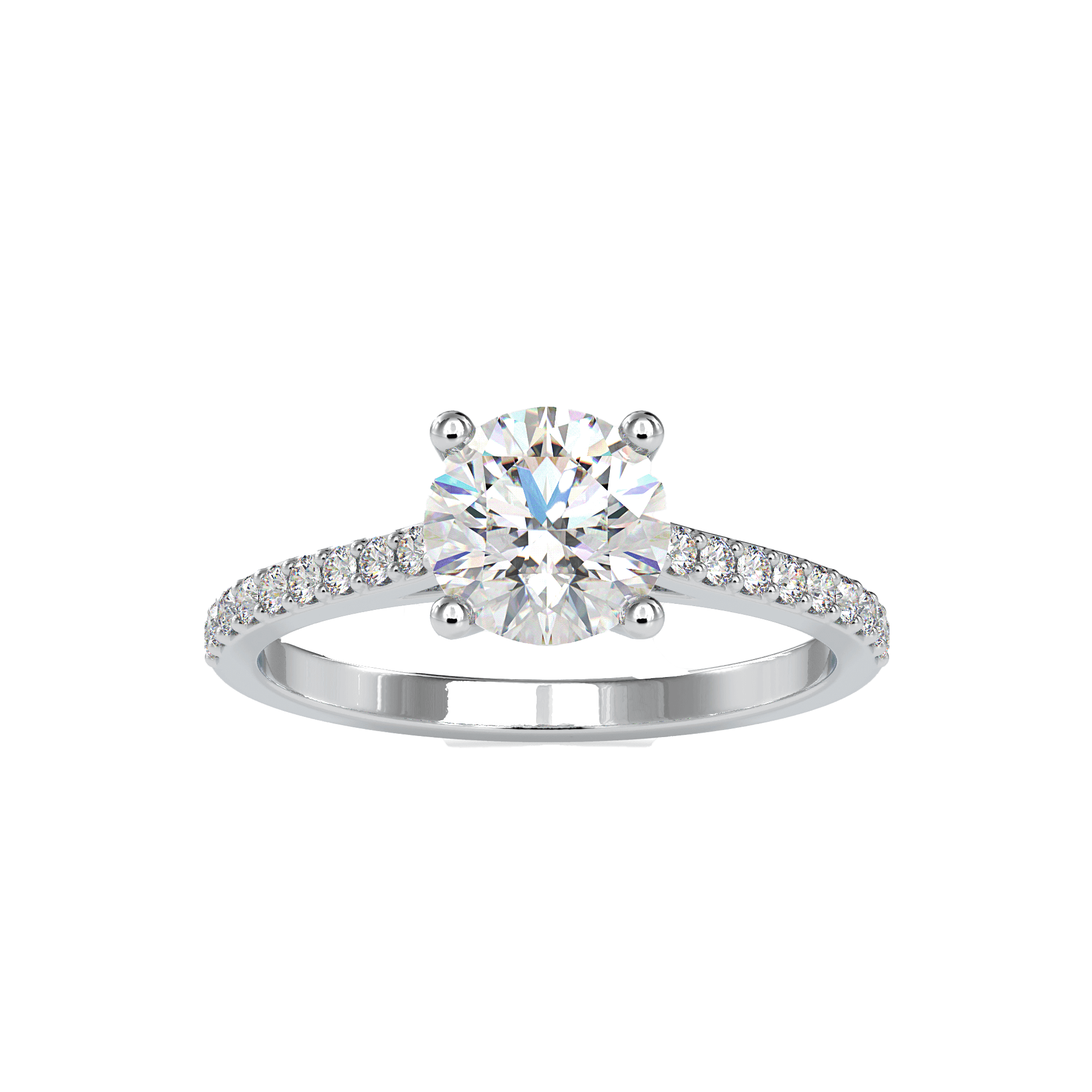 Single Row Diamond Ring