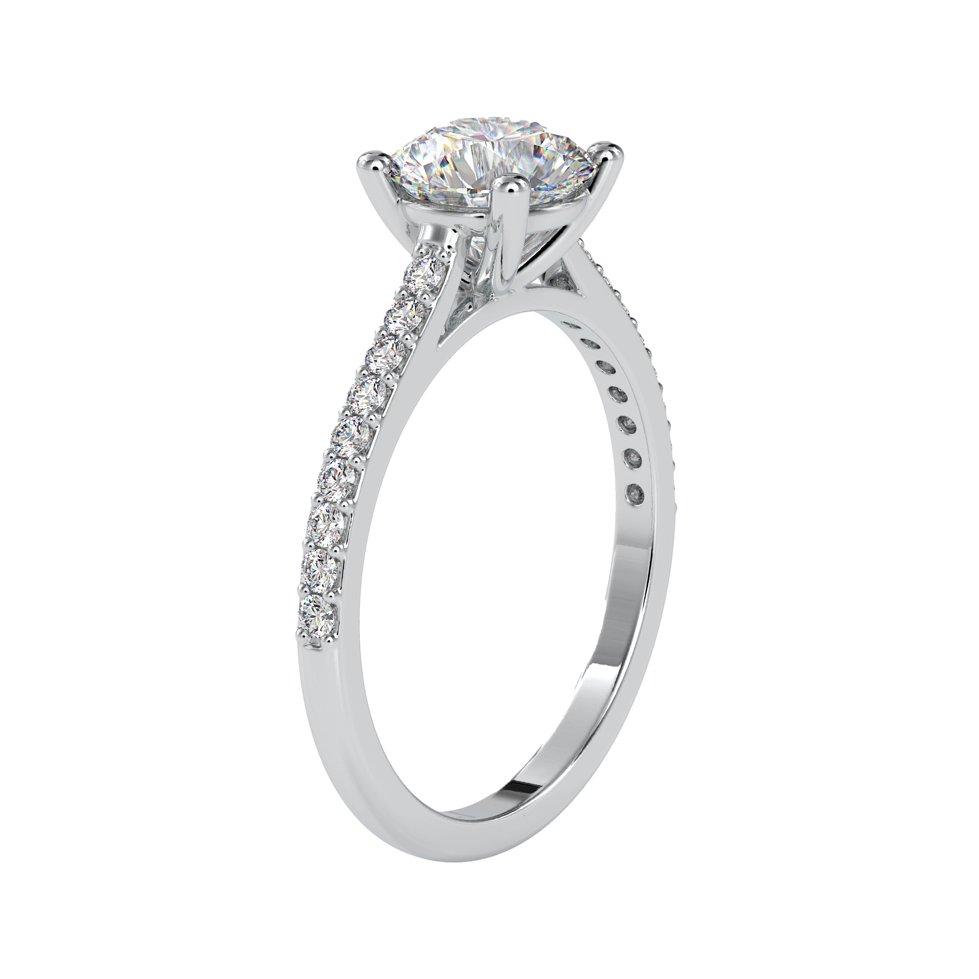 Single Row Diamond Ring