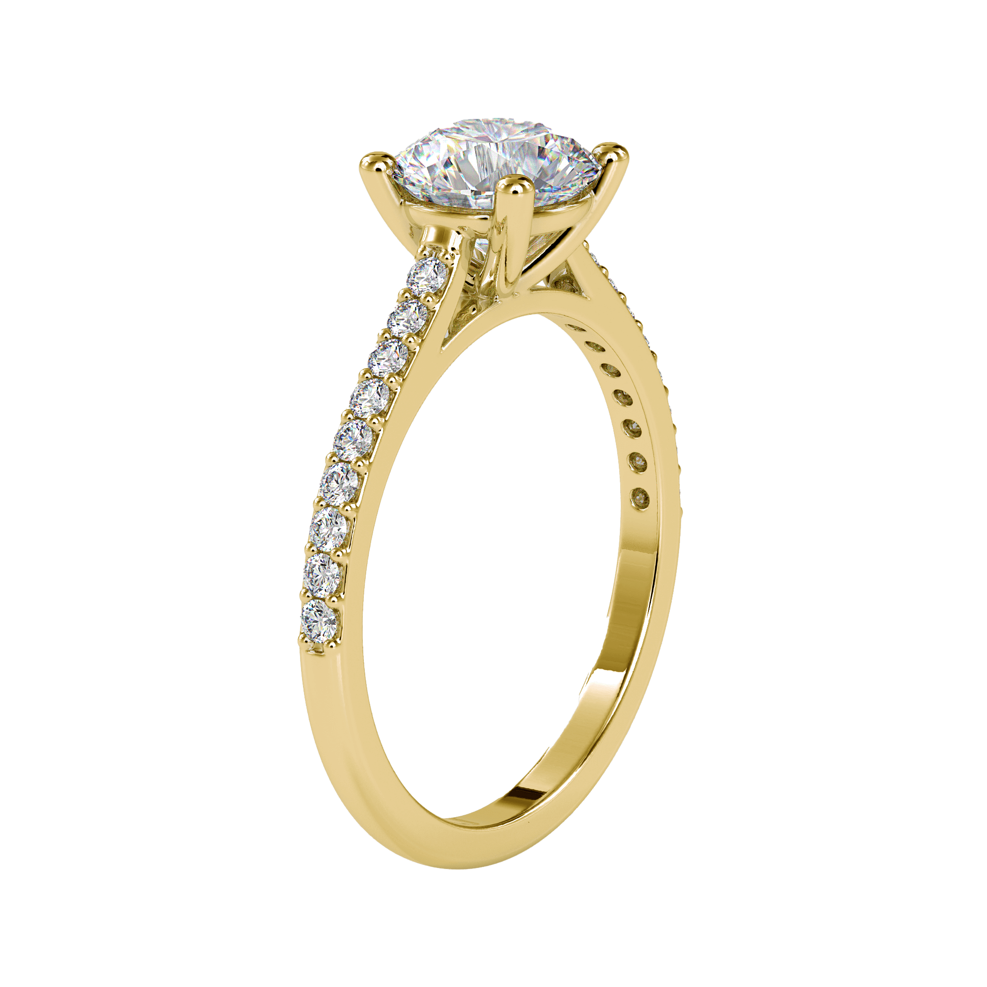 Single Row Diamond Ring