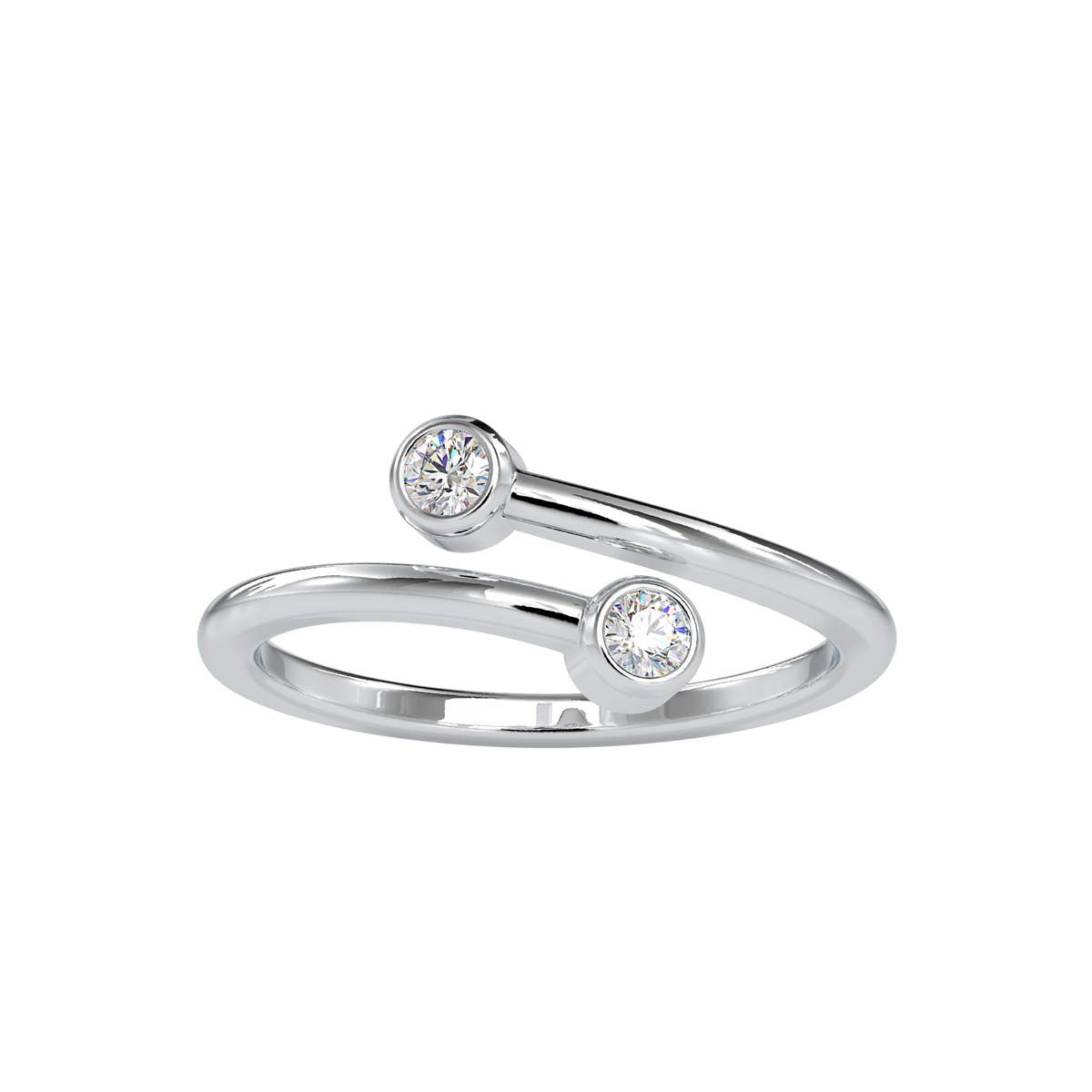 Twisted Bezel Setting Diamond Ring – Eva Gems