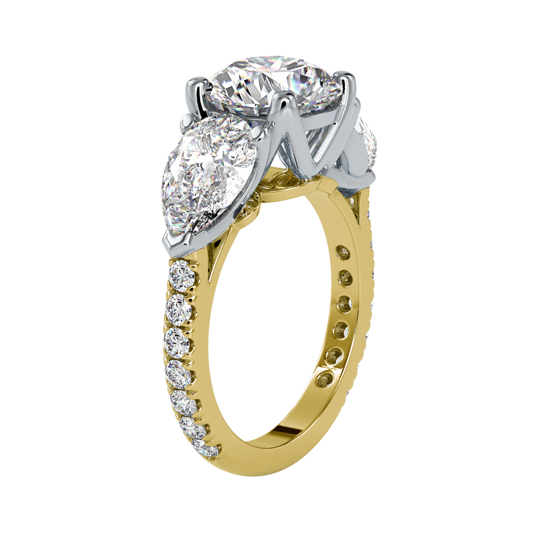 Pear Trilogy Ring For Women