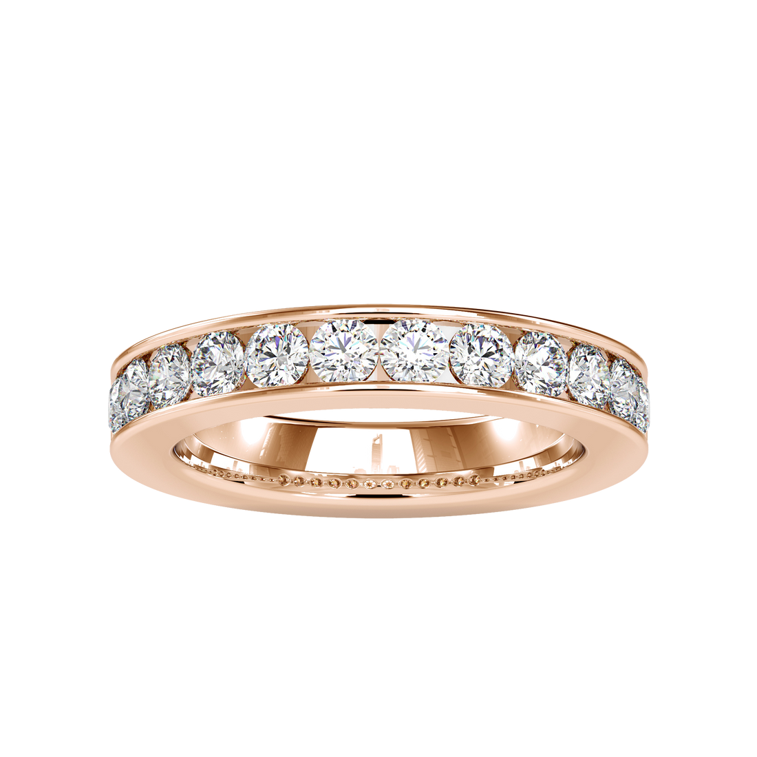 Attractive Channel Setting Wedding Rings in Dubai | Luxury Designs by EVA GEMS