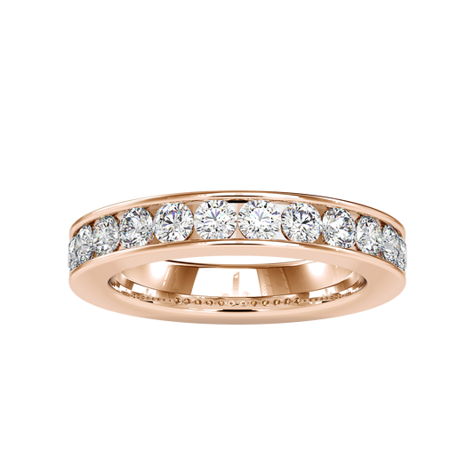 Attractive Channel Setting Wedding Rings in Dubai | Luxury Designs by EVA GEMS