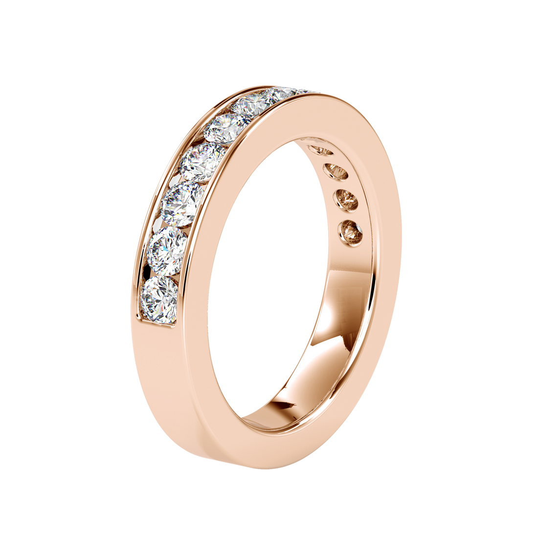 Attractive Channel Setting Wedding Rings in Dubai | Luxury Designs by EVA GEMS