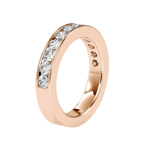 Attractive Channel Setting Wedding Ring | Eva-Gems