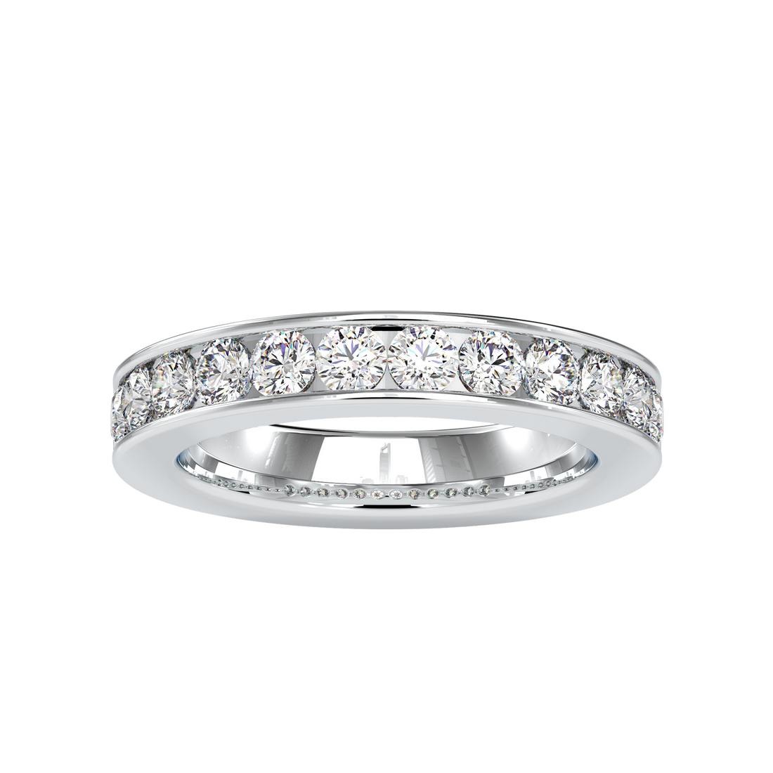 Attractive Channel Setting Wedding Rings in Dubai | Luxury Designs by EVA GEMS