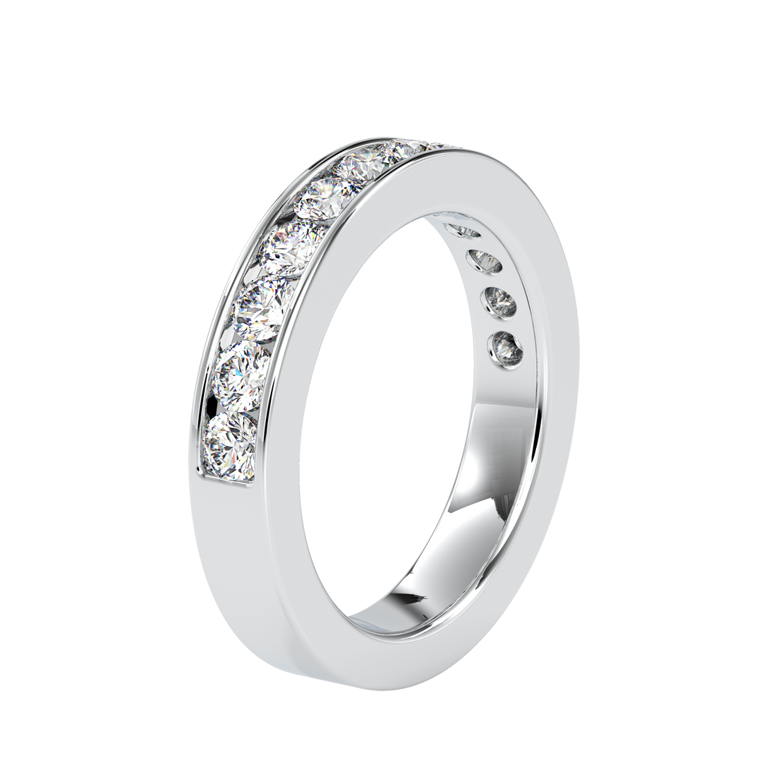 Attractive Channel Setting Wedding Rings in Dubai | Luxury Designs by EVA GEMS