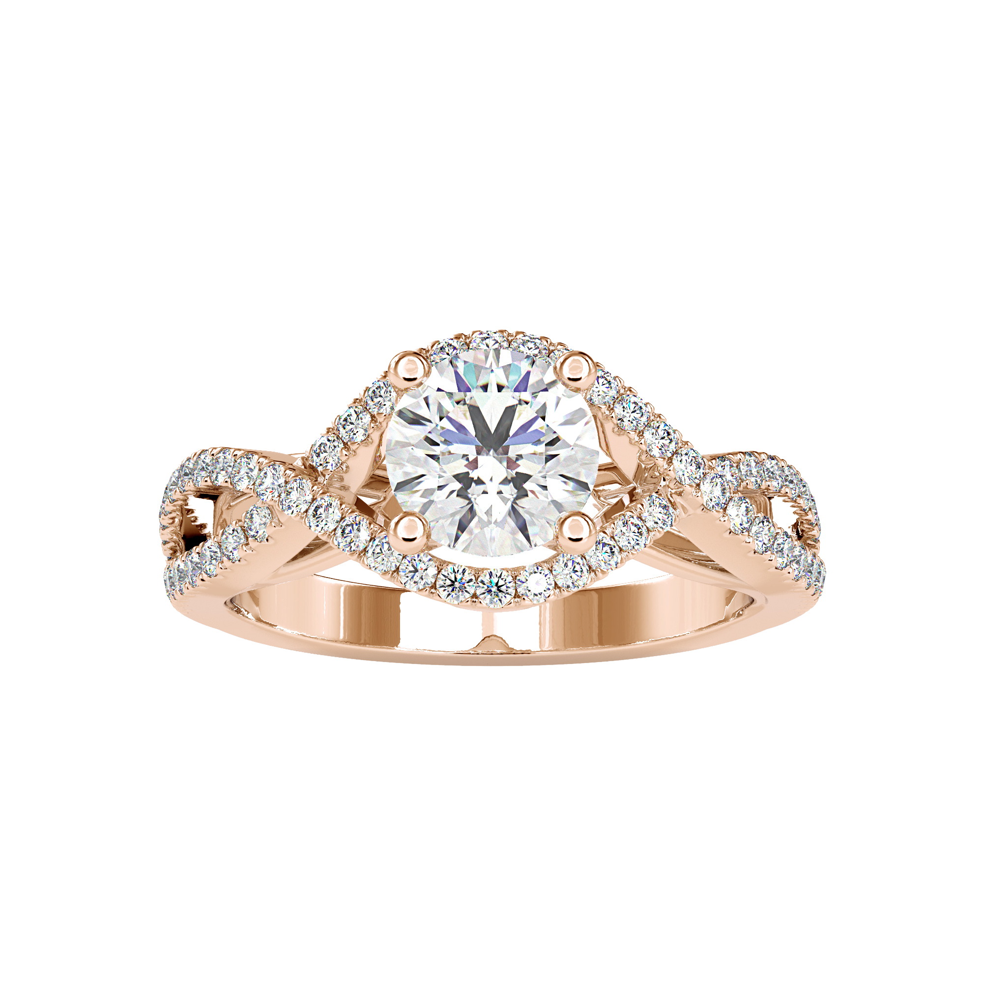 Twisted Solitaire Ring