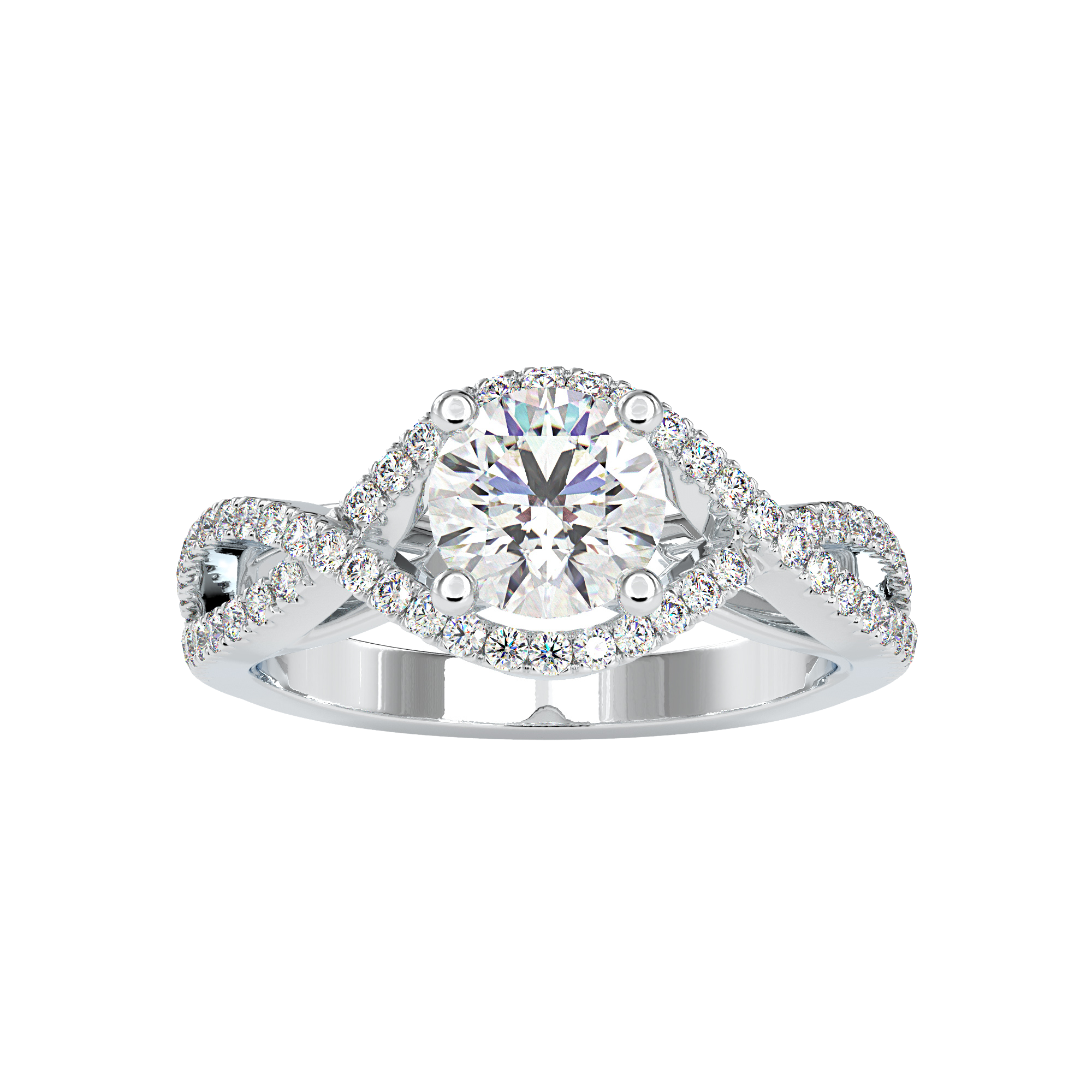 Twisted Solitaire Ring