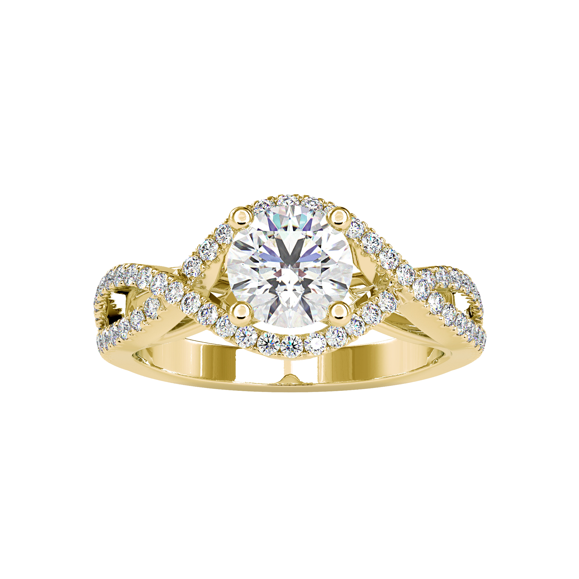 Twisted Solitaire Ring