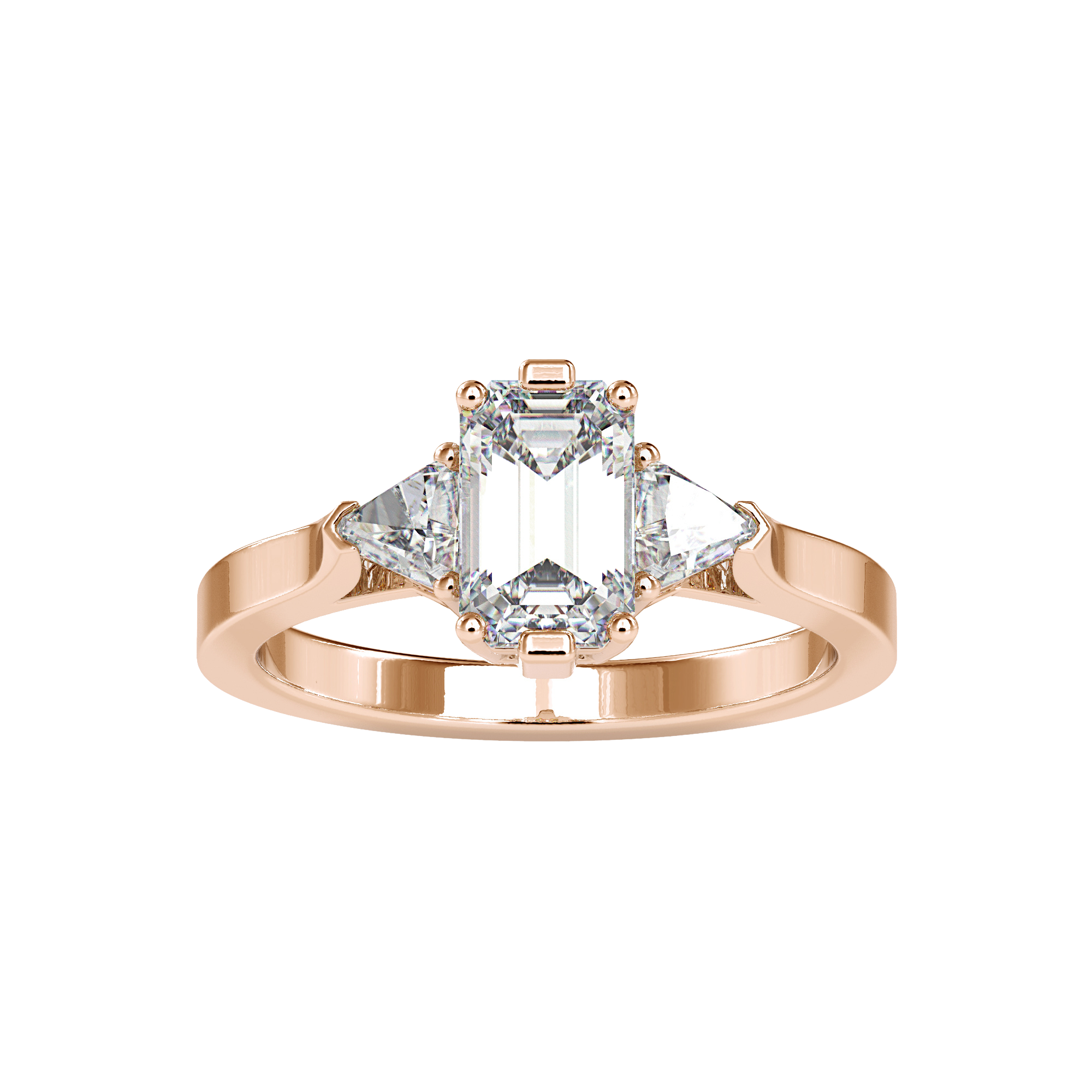 Shop emerald trilogy ring for women – a stunning symbol of love and beauty
