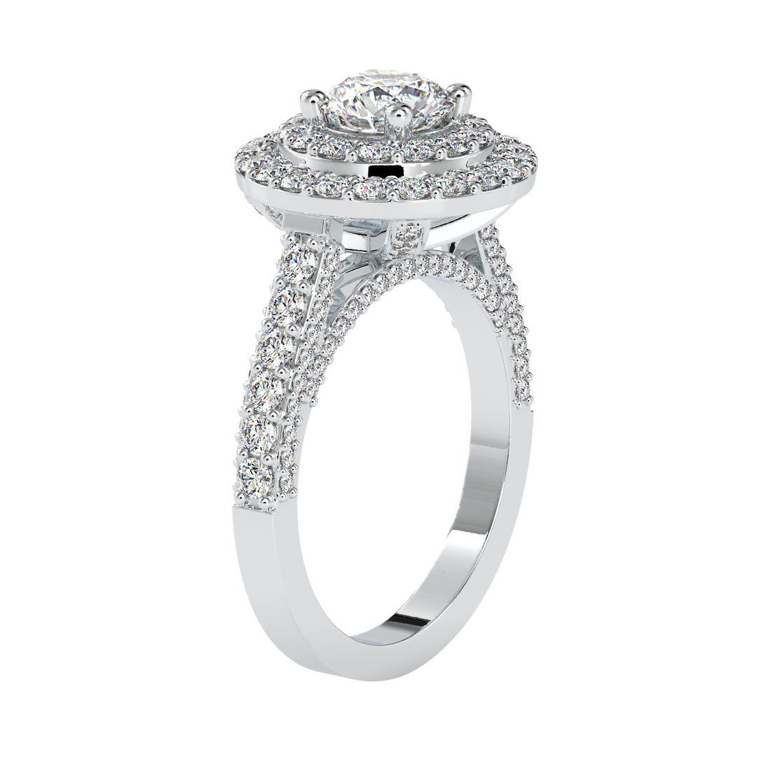 Buy Double Halo Diamond Ring For Women