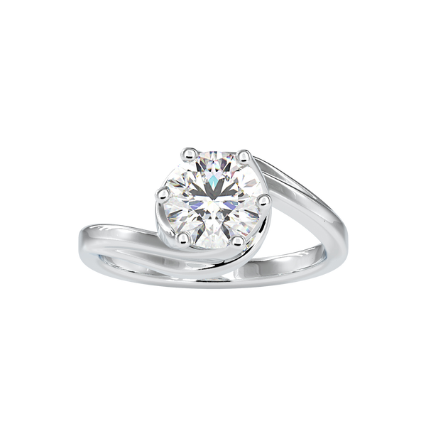 Buy Elegant 6 Prong Twisted Solitaire Ring For Women