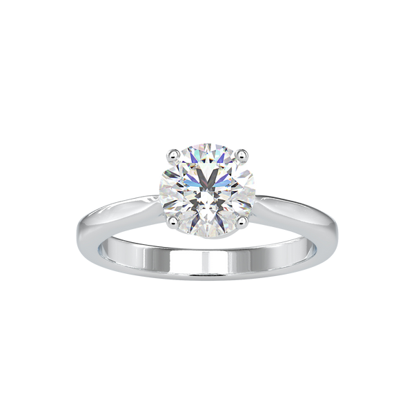 4 prong Twisted solitaire Ring | Eva-Gems