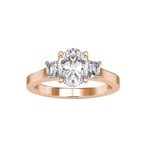 Oval Trilogy Ring For Women